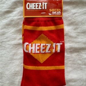 Cheez-It Red & Yellow Logo Crew Socks - Men's Casual Socks